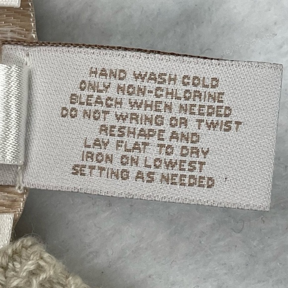 Chico’s Sweater 1 Womens 8 Medium Cardigan Open Front Oatmeal Fringe Chevron - Picture 10 of 11